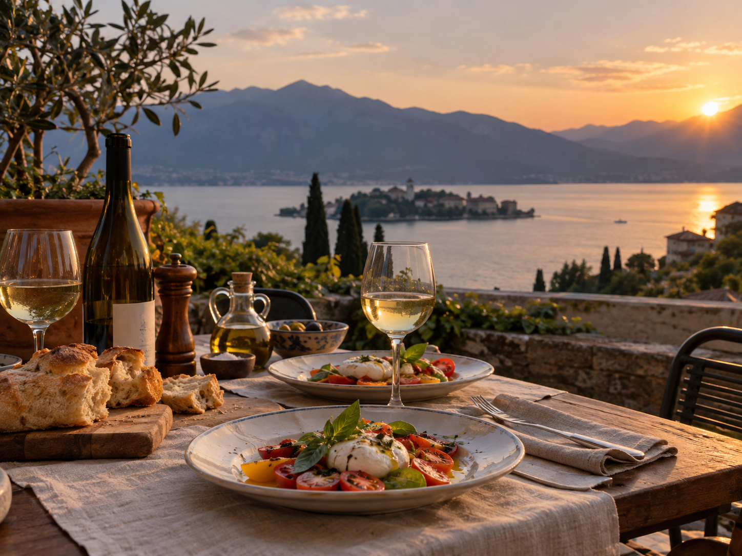 Italian way of living in a home in Italy on Lake Maggiore